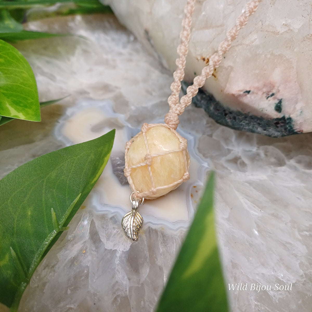 Yellow Calcite Necklace