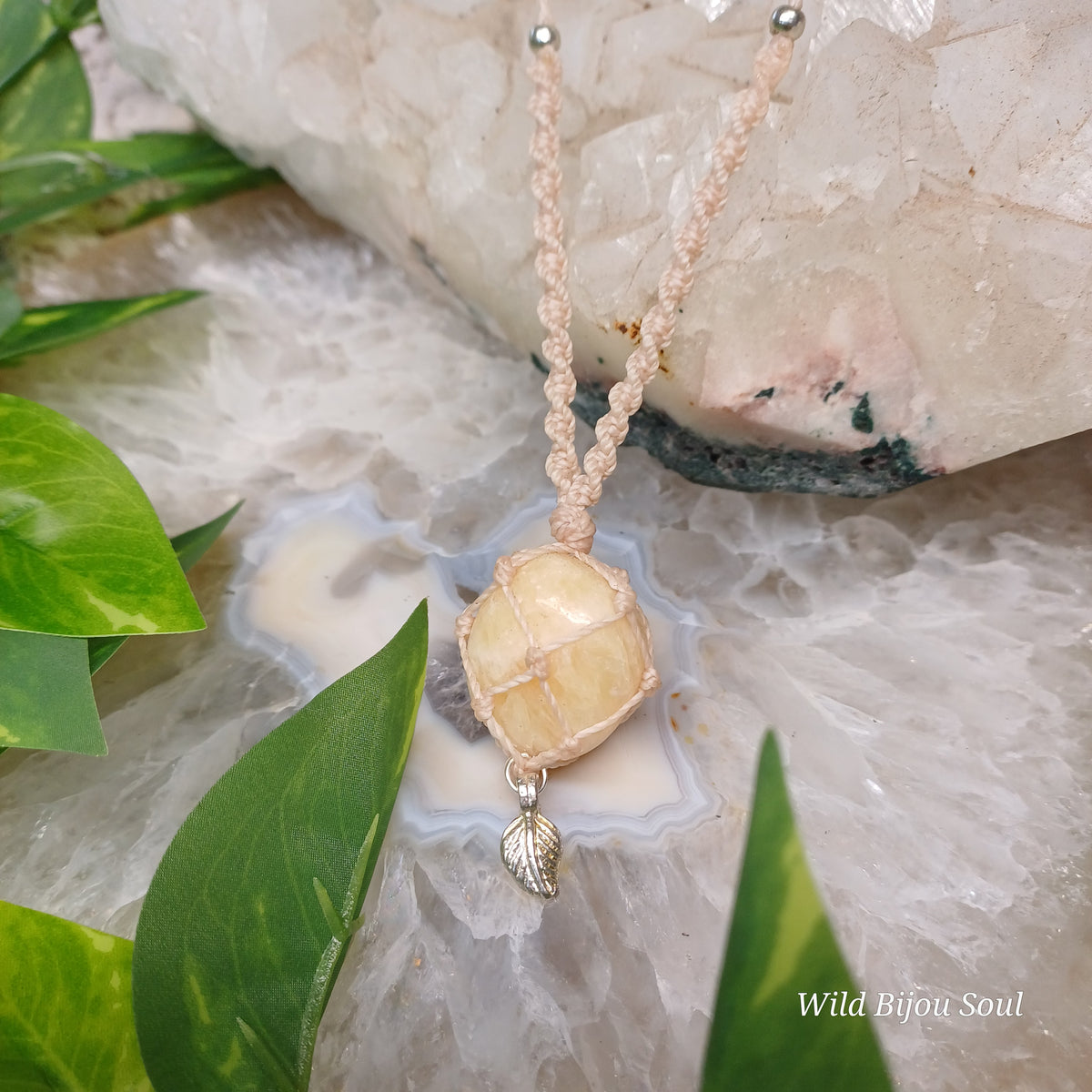 Yellow Calcite Necklace