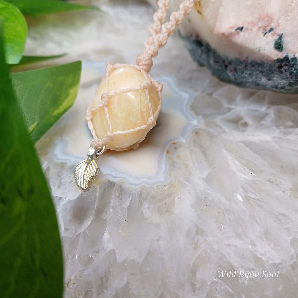 Yellow Calcite Necklace