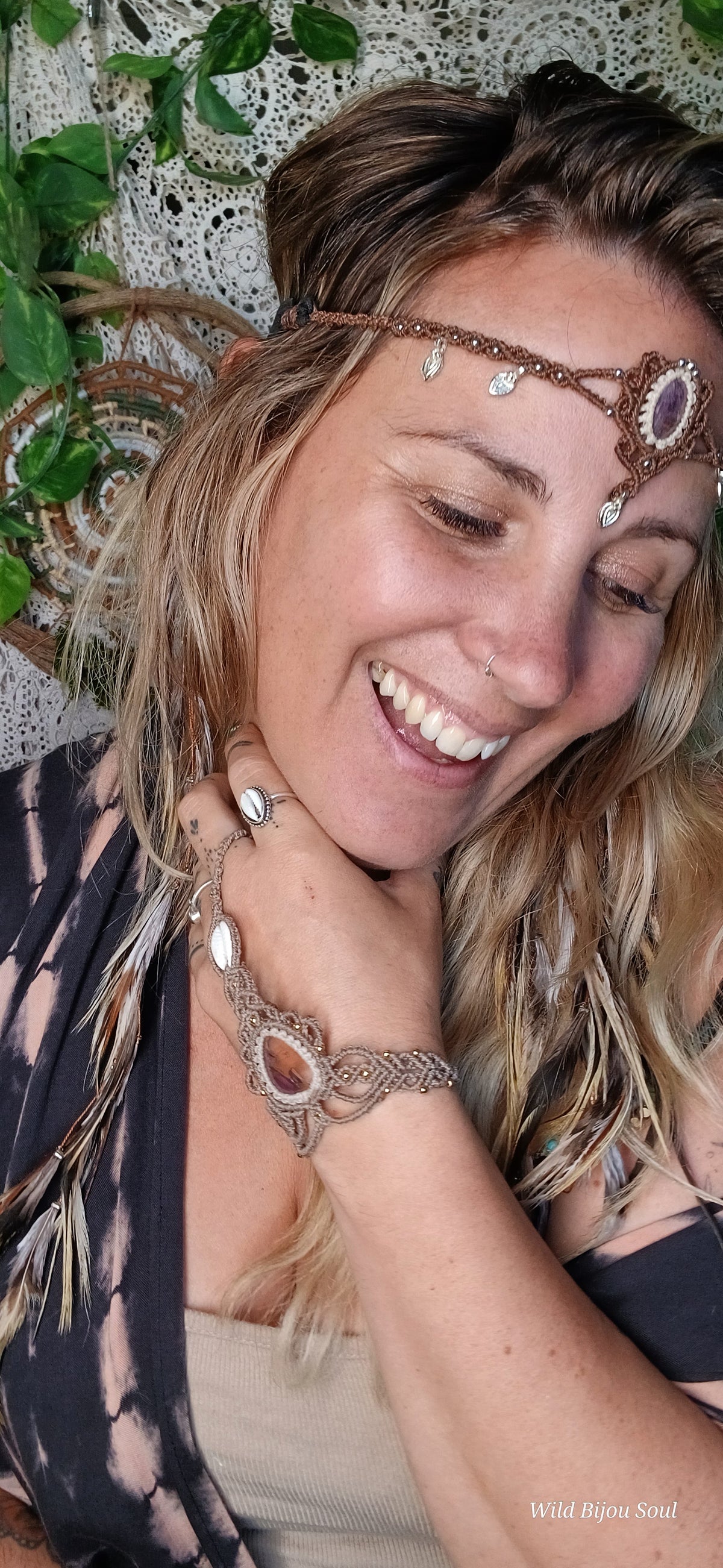 Gem Lepidolite Crown