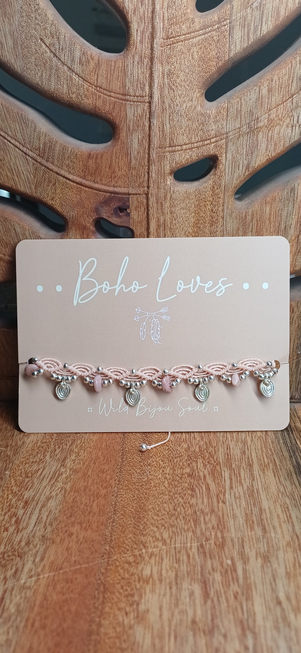 Rhodonite Anklet